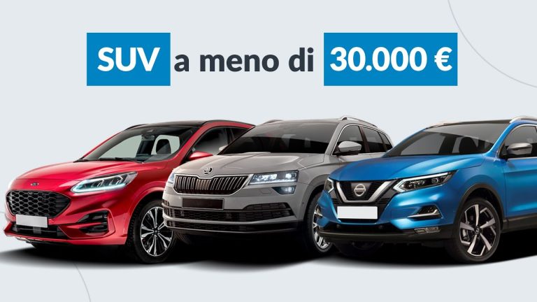 Il SUV da 30000 euro: la soluzione perfetta per stile e convenienza!