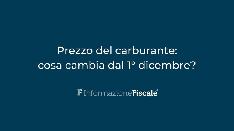 Scopri l’impatto: dal 1&deg; dicembre la benzina subisce un rialzo
