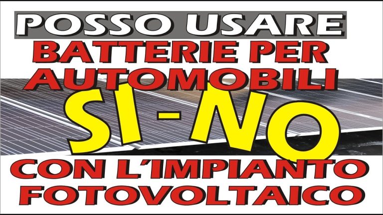 Ricicla le vecchie batterie auto: energia solare a costo zero!